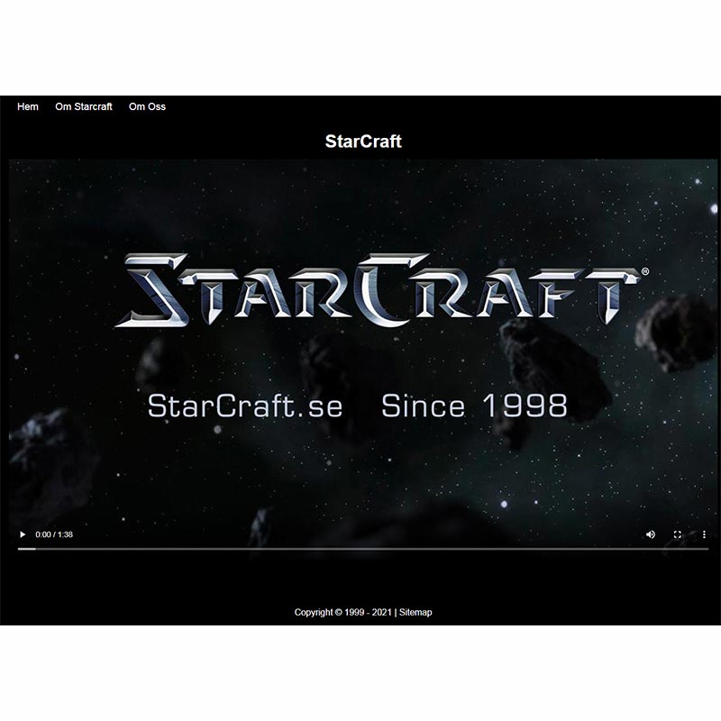 starcraft.se hemsida