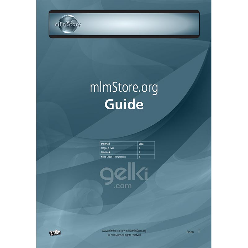 Mlm Store produktkatalog i Pdf från 2009